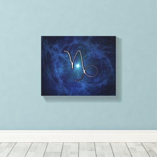 Capricorn Canvas Afdruk (Insitu (Houten vloer))