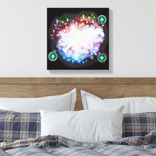 Capricorn Canvas Afdruk (Insitu (Slaapkamer))