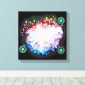 Capricorn Canvas Afdruk (Insitu (Houten vloer))