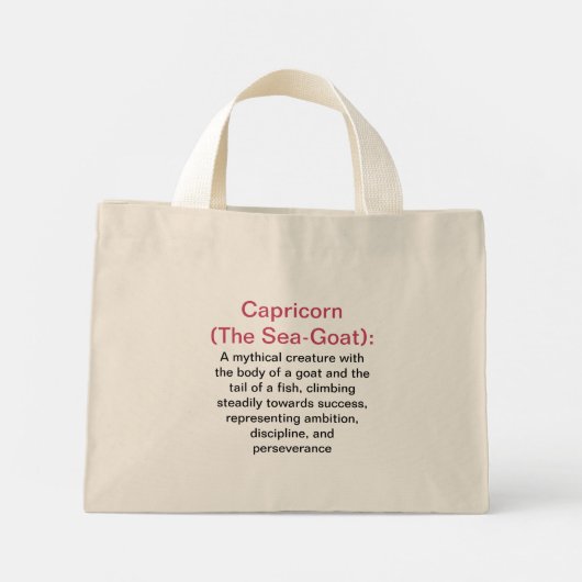 Capricorn Canvas tas (Achterkant)