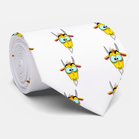 Capricorn Cartoon Stropdas (Opgerold)