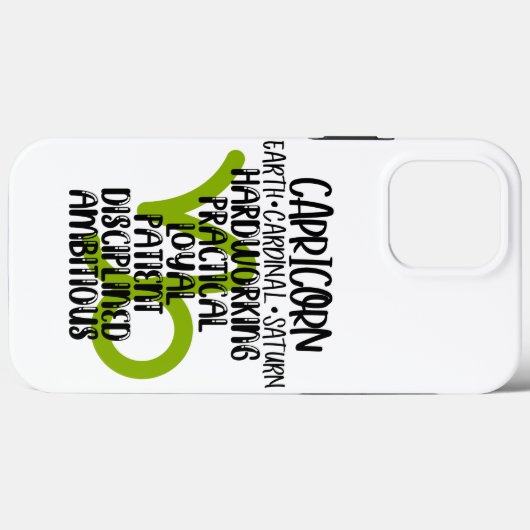 Capricorn Case-Mate iPhone Case (Achterkant (horizontaal))