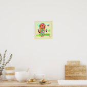 Capricorn Cat Zodiac Nursery Print (Keuken)