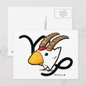 Capricorn Chicken Briefkaart (Voorkant / Achterkant)