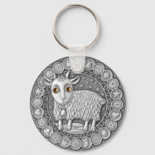 Capricorn Coin basisknopketen Sleutelhanger