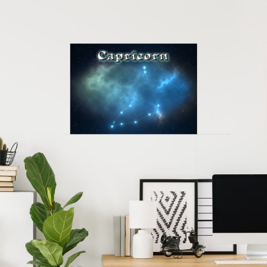 Capricorn constellatie poster (Thuiskantoor)