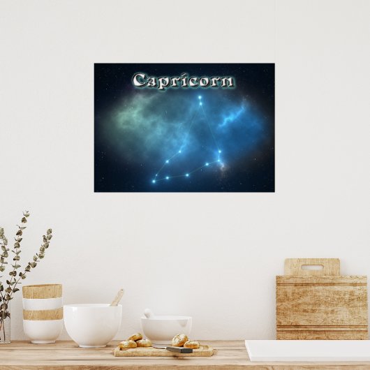 Capricorn constellatie poster (Keuken)