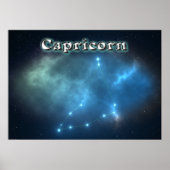 Capricorn constellatie poster (Voorkant)