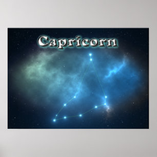 Capricorn constellatie poster