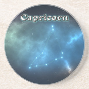 Capricorn constellatie zandsteen onderzetter