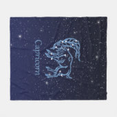 Capricorn Constellation and Zodiac Sign with Stars Fleece Deken (Voorkant (Horizontaal))