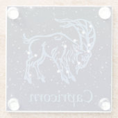 Capricorn Constellation and Zodiac Sign with Stars Glazen Onderzetter (Achterkant)