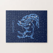 Capricorn Constellation and Zodiac Sign with Stars Legpuzzel (Horizontaal)