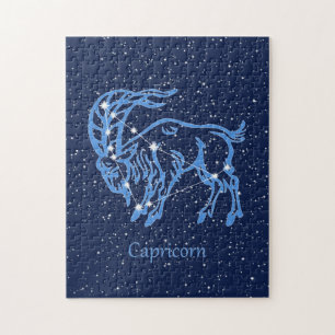 Capricorn Constellation and Zodiac Sign with Stars Legpuzzel