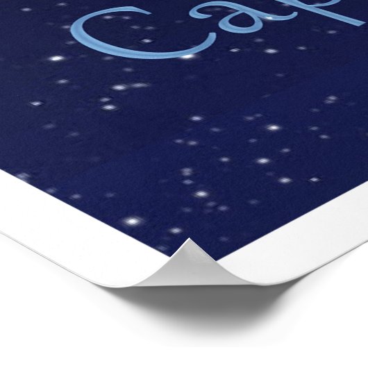 Capricorn Constellation and Zodiac Sign with Stars Poster (Hoek)