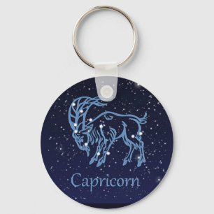 Capricorn Constellation and Zodiac Sign with Stars Sleutelhanger