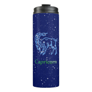 Capricorn Constellation and Zodiac Sign with Stars Thermosbeker