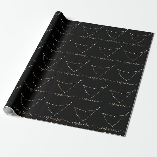 Capricorn Constellation Cadeaupapier (Uitgerold)