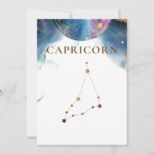 Capricorn Constellation, Celestial Table Number (Voorkant)