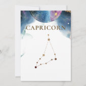 Capricorn Constellation, Celestial Table Number (Achterkant)