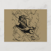 Capricorn Constellation  Engraving Hevelius Briefkaart (Voorkant)