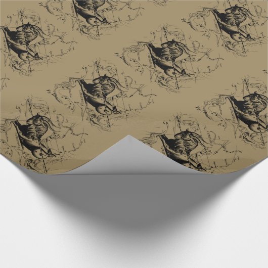 Capricorn Constellation  Engraving Hevelius Cadeaupapier (Hoek)