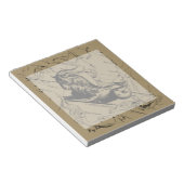 Capricorn Constellation Engraving Hevelius Notitieblok (Schuin)