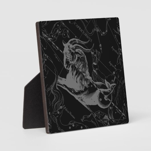 Capricorn Constellation Hevelius 1690 Engraving Fotoplaat (Voorkant)