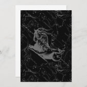 Capricorn Constellation Hevelius 1690 on Black (Voorkant / Achterkant)