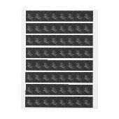 Capricorn Constellation Hevelius 1690 on Black (Vel)