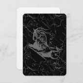 Capricorn Constellation Hevelius 1690 on Black (Voorkant / Achterkant)