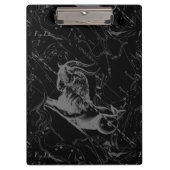 Capricorn Constellation Hevelius 1690 on Black Klembord (Voorkant)