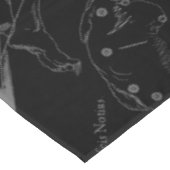 Capricorn Constellation Hevelius 1690 on Black Tafelkleed (Gekanteld)