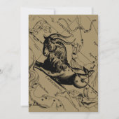 Capricorn Constellation Hevelius 1690 op Taupe (Voorkant)