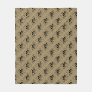 Capricorn Constellation Hevelius 1690 op Taupe Fleece Deken
