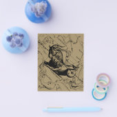 Capricorn Constellation Hevelius 1690 op Taupe Flyer (Enkel)