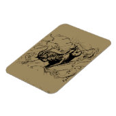 Capricorn Constellation Hevelius 1690 op Taupe Magneet (Linkerzijde)