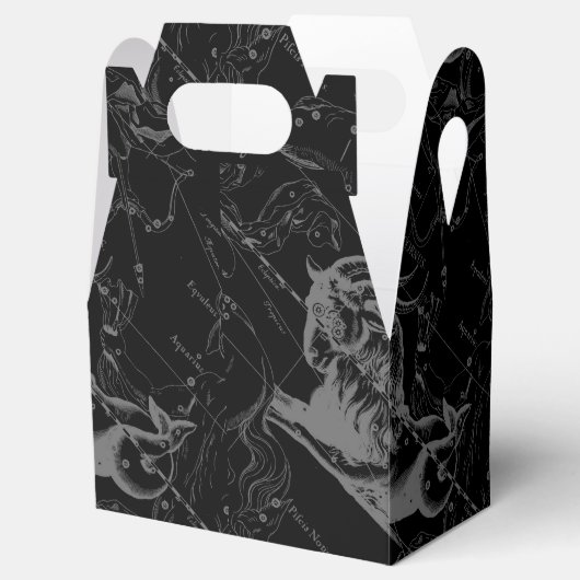 Capricorn Constellation Map Hevelius 1690 op zwart Bedankdoosjes (Geopend)