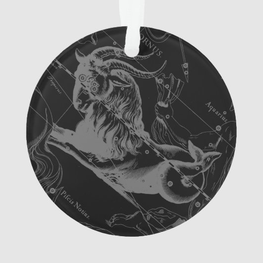 Capricorn Constellation Map  Hevelius 1690 Ornament (achterkant)