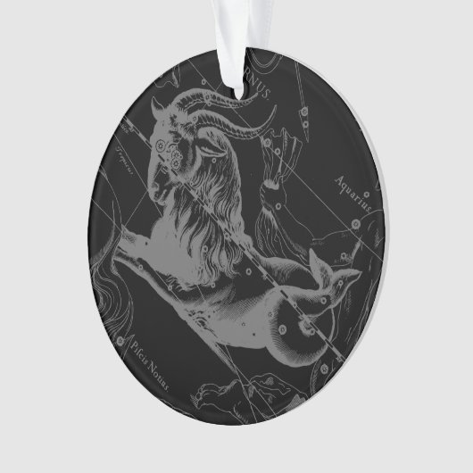 Capricorn Constellation Map Hevelius 1690 Ornament (voorkant)