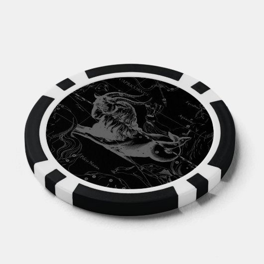 Capricorn Constellation Map  Hevelius 1690 Pokerchips (Enkel)