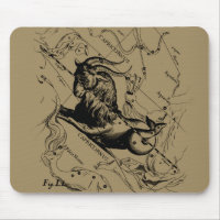Capricorn Constellation Map Hevelius circa 1690