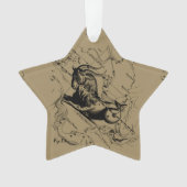 Capricorn Constellation Map Hevelius circa 1690 Ornament (voorkant)