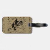 Capricorn Constellation Map Hevelius Engraving Bagagelabel (Achterkant horizontaal)