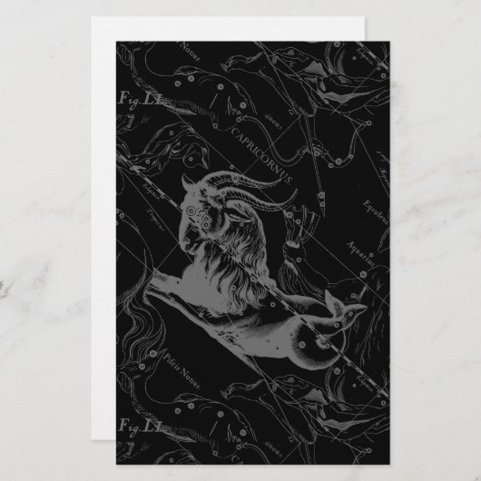 Capricorn Constellation Map Hevelius Engraving Briefpapier (Voorkant / Achterkant)