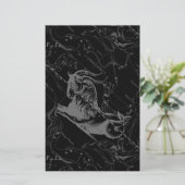 Capricorn Constellation Map Hevelius Engraving Briefpapier (Staand voorkant)