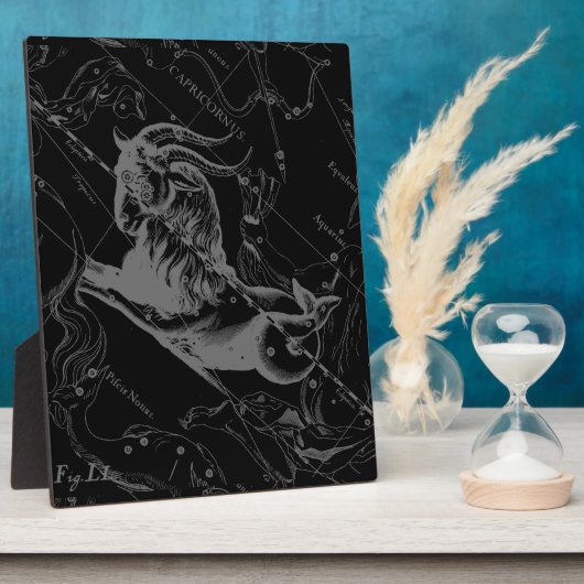 Capricorn Constellation Map Hevelius Engraving Fotoplaat (Zijkant)