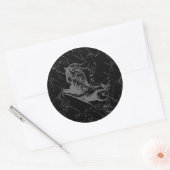 Capricorn Constellation Map Hevelius Engraving Ronde Sticker (Envelop)