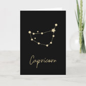Capricorn Constellation Zodiac Kaart (Voorkant)