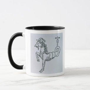 Capricorn (de geit) een illustratie uit de "Poe" Mok